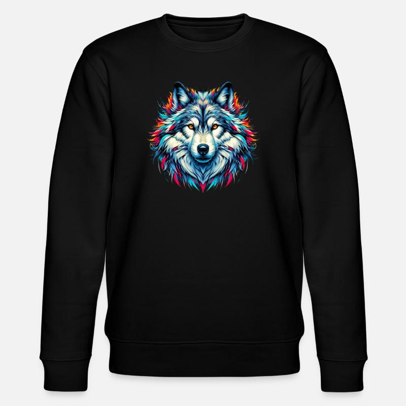 Wolf - Stanley/Stella CHANGER Unisex Organic Sweatshirt - black