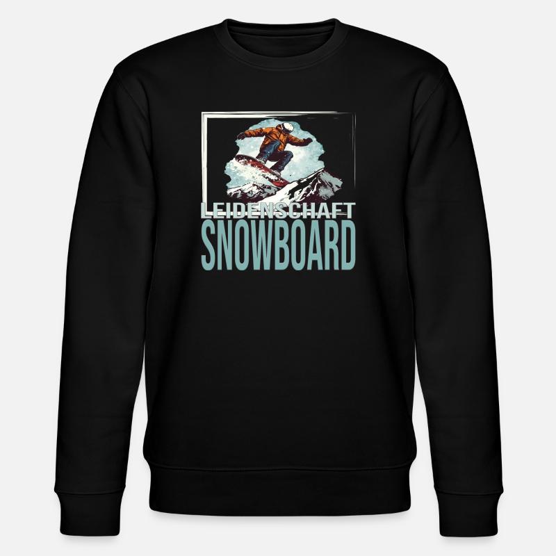 Leidenschaft Snowboard - Stanley/Stella Unisex Bio-Sweatshirt CHANGER - Schwarz
