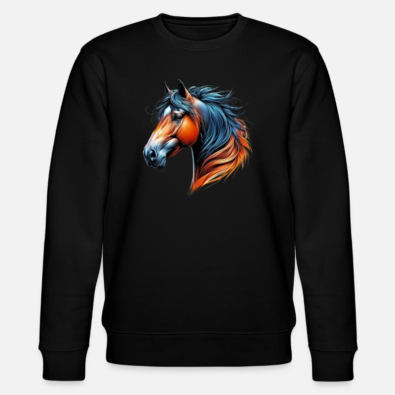 Cheval - Sweat bio CHANGER Stanley/Stella Unisexe - noir