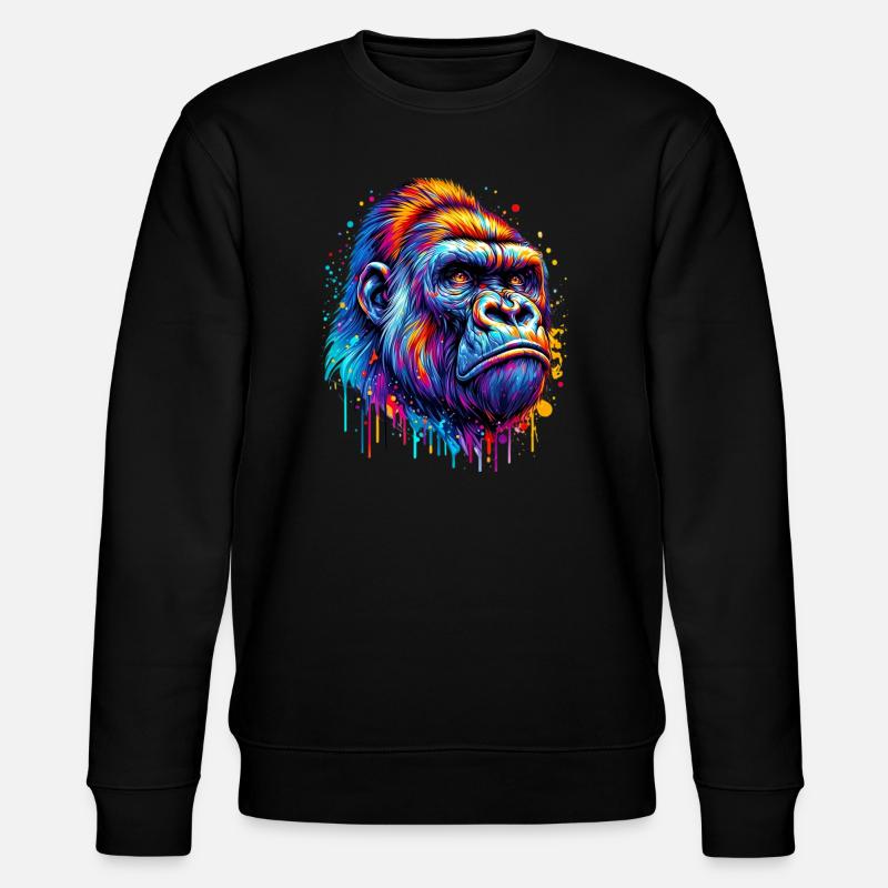 Gorilla - Stanley/Stella CHANGER Unisex Organic Sweatshirt - black
