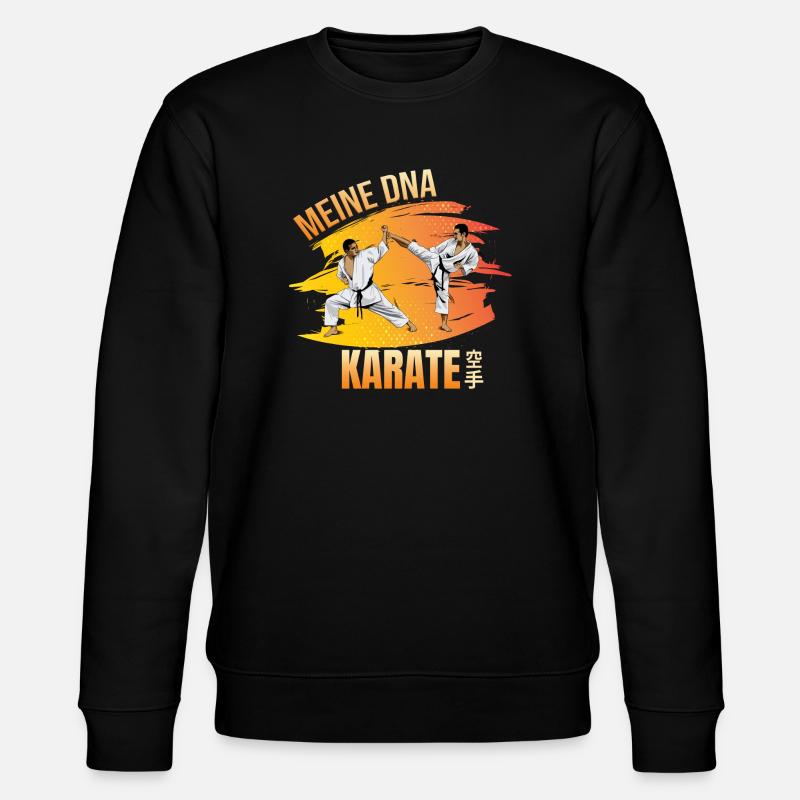 Meine DNA - Karate - Stanley/Stella Unisex Bio-Sweatshirt CHANGER  - Schwarz