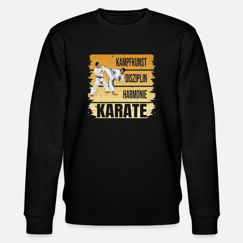 Kampfkunst - Disziplin - Harmonie - Karate - Stanley/Stella Unisex Bio-Sweatshirt CHANGER  - Schwarz