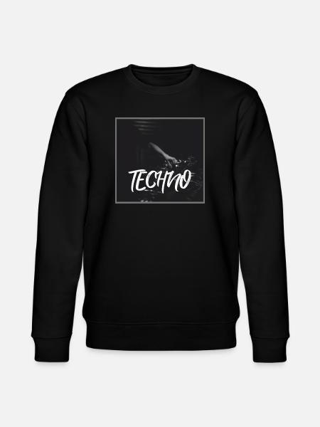 Energetic techno design with DJ motif - Stanley/Stella CHANGER Unisex Organic Sweatshirt - black