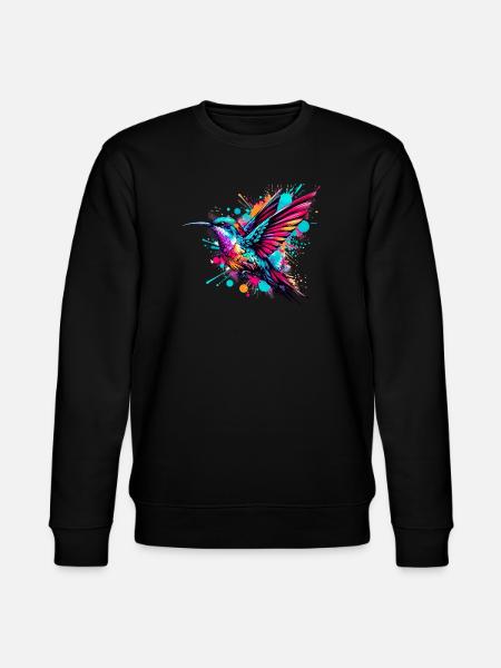 Hummingbird - Stanley/Stella CHANGER Unisex Organic Sweatshirt - black