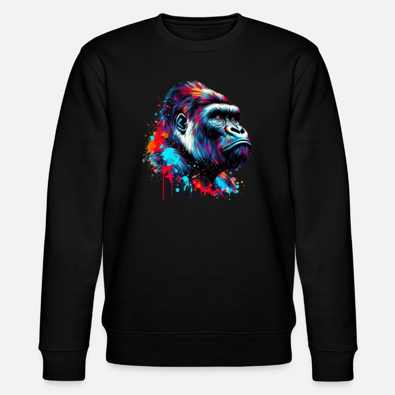 Gorille - Sweat bio CHANGER Stanley/Stella Unisexe - noir