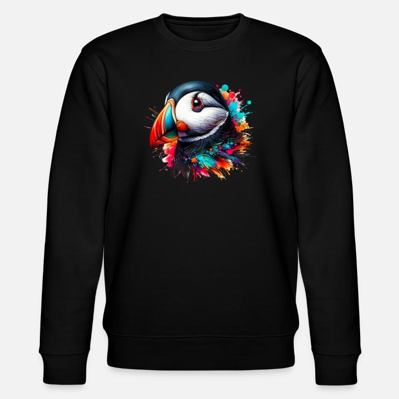 Macareux - Sweat bio CHANGER Stanley/Stella Unisexe - noir