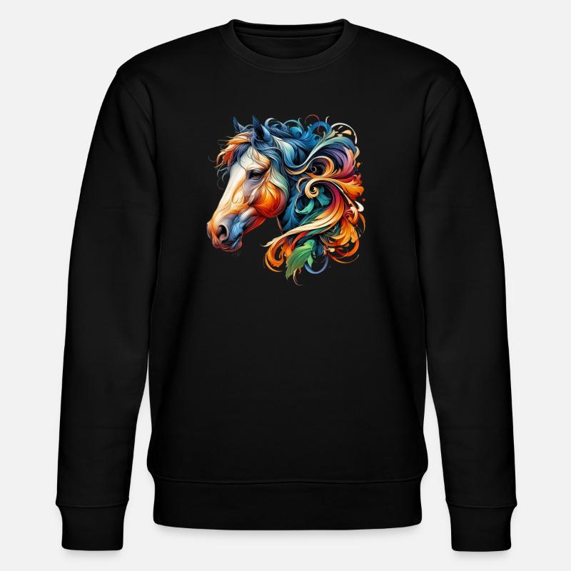 Cheval - Sweat bio CHANGER Stanley/Stella Unisexe - noir