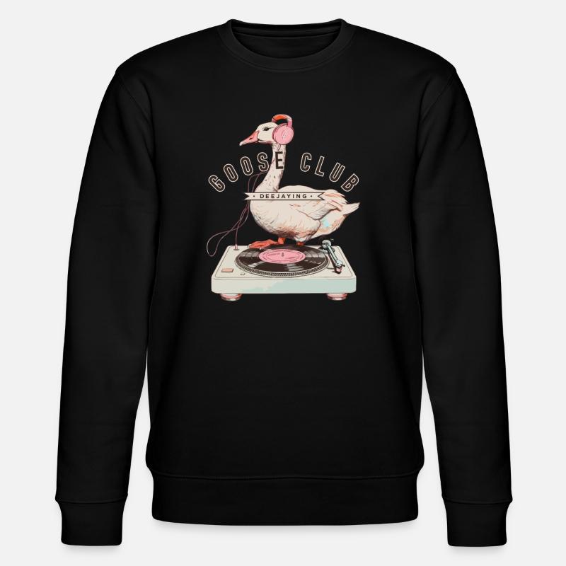 Tanzende Gans DJ Logo - Stanley/Stella Unisex Bio-Sweatshirt CHANGER - Schwarz