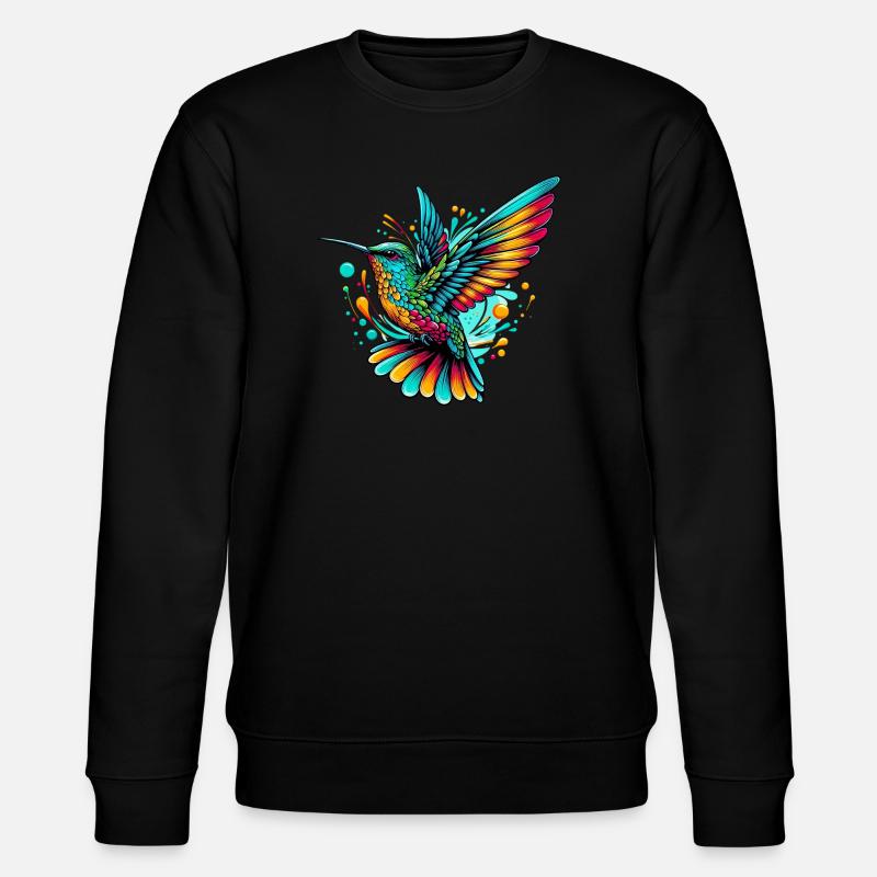Kolibri - Stanley/Stella Unisex Bio-Sweatshirt CHANGER - Schwarz