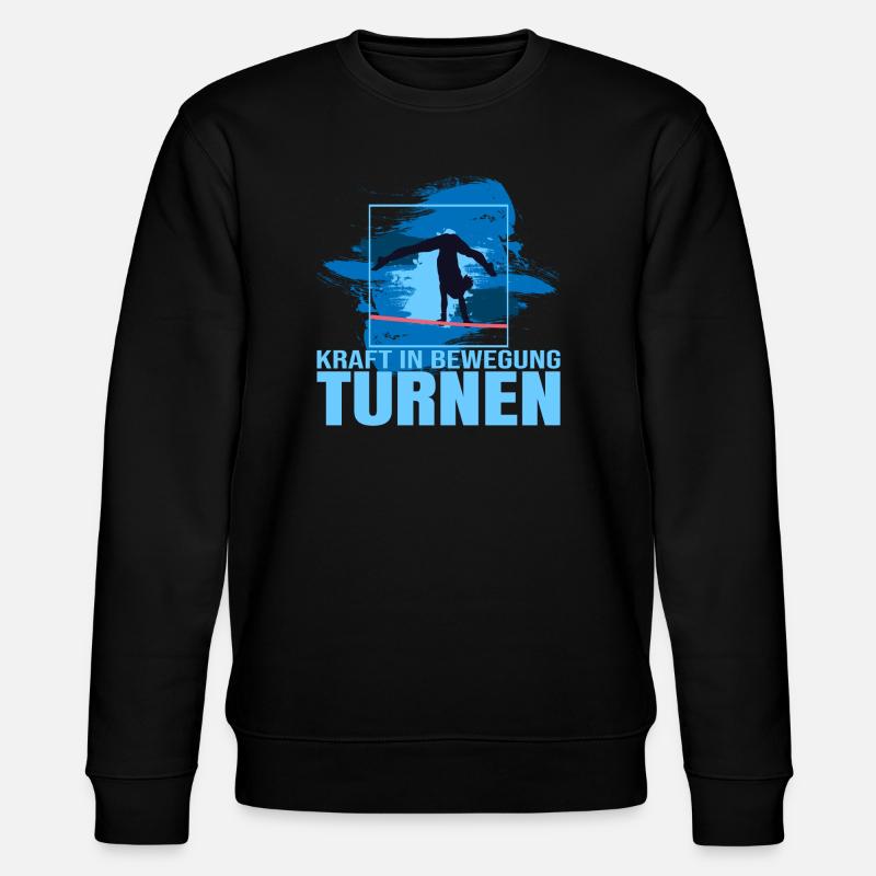 Kraft in Bewegung - Turnen - Stanley/Stella Unisex Bio-Sweatshirt CHANGER  - Schwarz