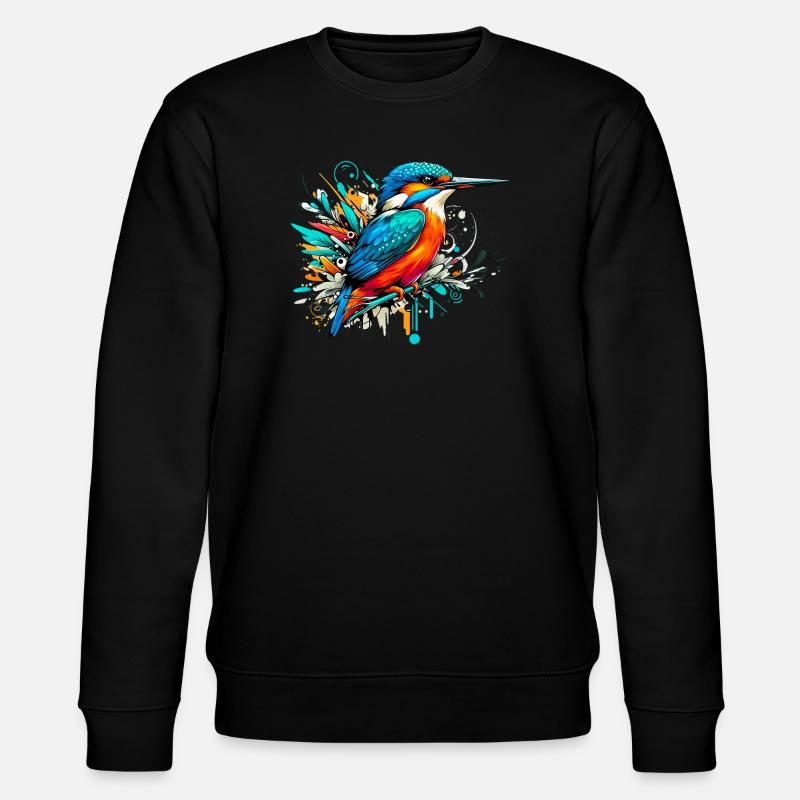 Eisvogel - Stanley/Stella Unisex Bio-Sweatshirt CHANGER  - Schwarz