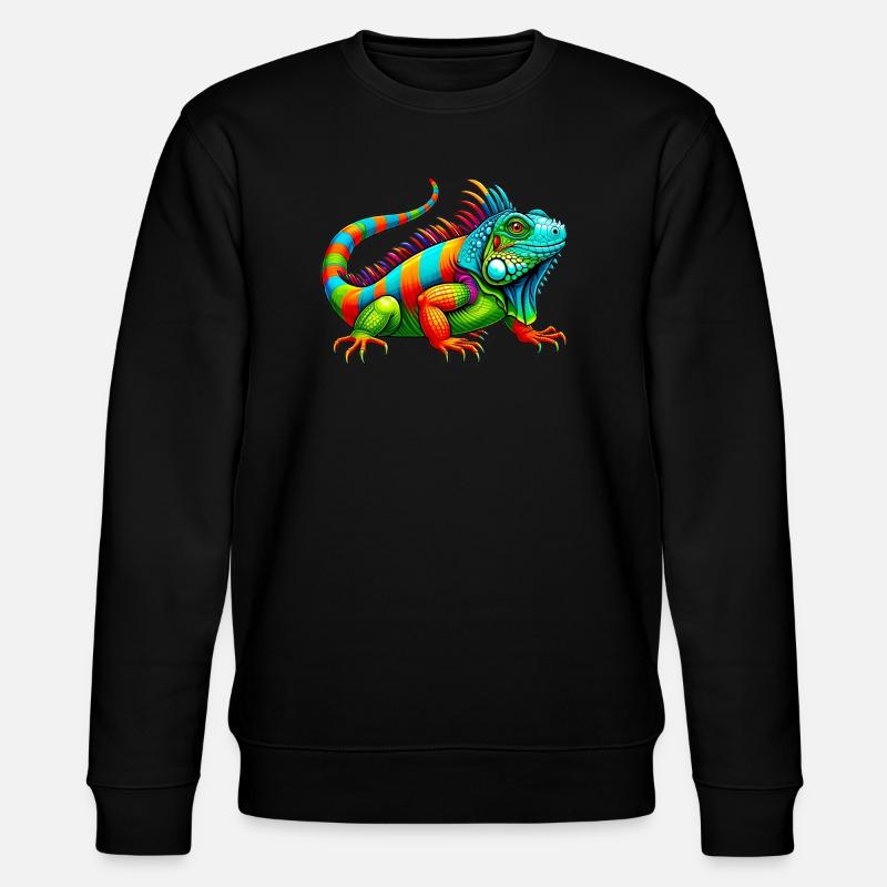 Leguan - Stanley/Stella Unisex Bio-Sweatshirt CHANGER  - Schwarz