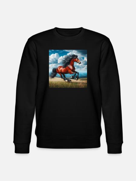Galloping horse - Stanley/Stella CHANGER Unisex Organic Sweatshirt - black