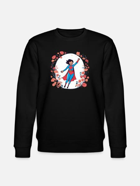 Super-Mom - Stanley/Stella CHANGER Unisex Organic Sweatshirt - black