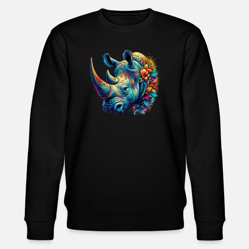 Nashorn - Stanley/Stella Unisex Bio-Sweatshirt CHANGER  - Schwarz