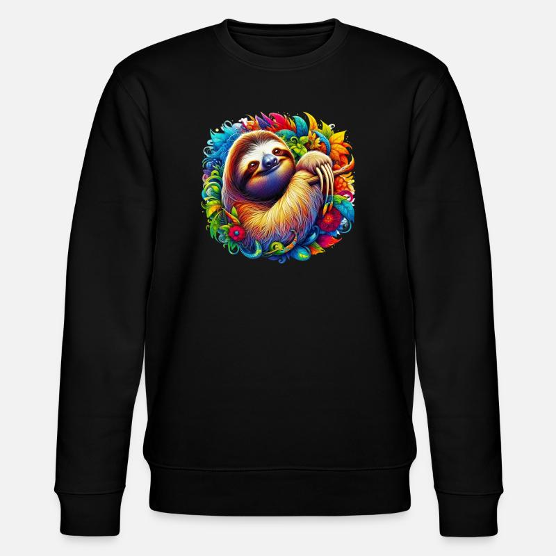 Sloth - Stanley/Stella CHANGER Unisex Organic Sweatshirt - black
