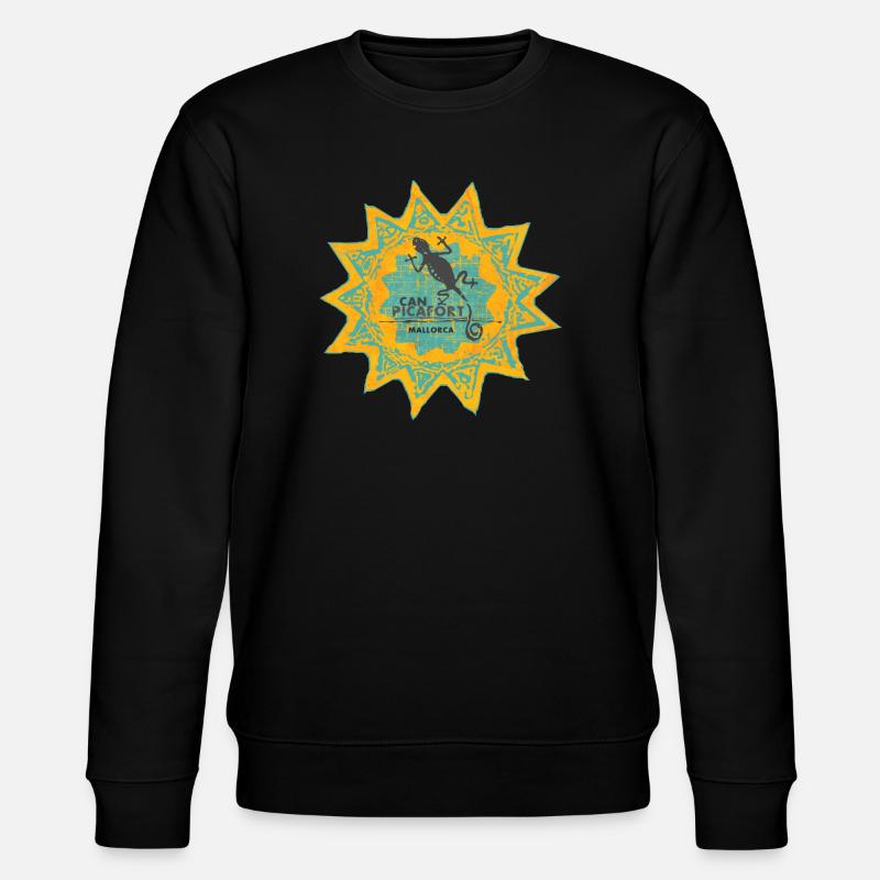 Can Picafort Mallorca Sonne - Stanley/Stella Unisex Bio-Sweatshirt CHANGER  - Schwarz