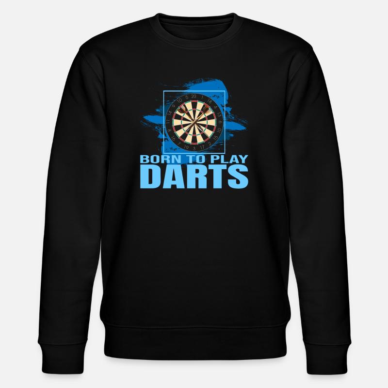 Born to play Darts - Stanley/Stella Unisex Bio-Sweatshirt CHANGER  - Schwarz