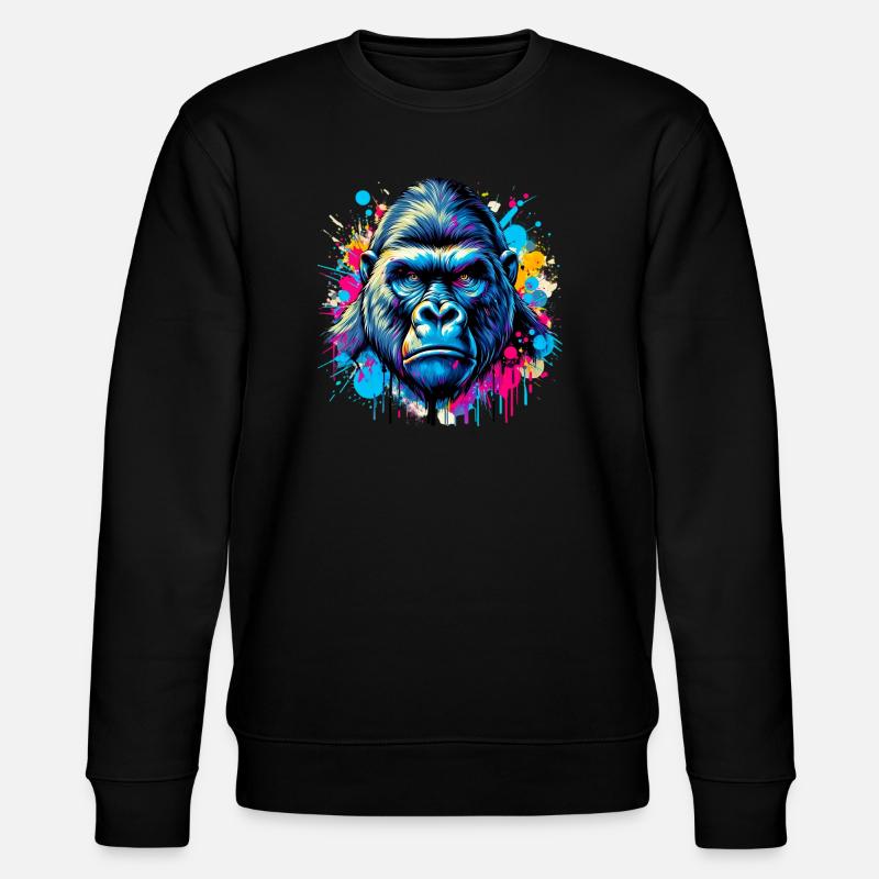 Gorilla - Stanley/Stella CHANGER Unisex Organic Sweatshirt - black