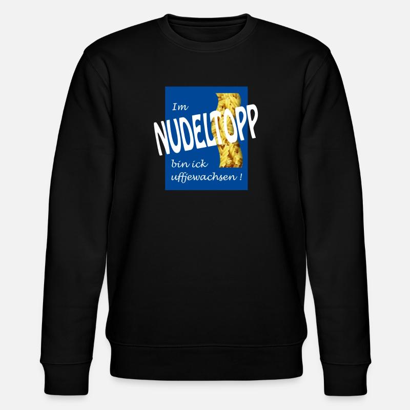 NUDELTOPP - Stanley/Stella Unisex Bio-Sweatshirt CHANGER  - Schwarz