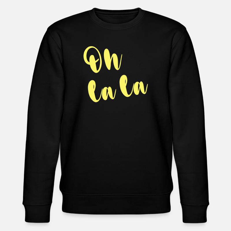 OH LA LA - Stanley/Stella Unisex Bio-Sweatshirt CHANGER  - Schwarz