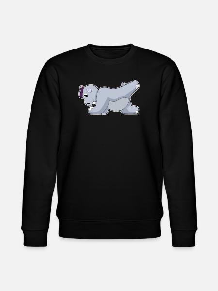 Hippopotamus Abdominal Training Bodybuilding - Stanley/Stella CHANGER Unisex Organic Sweatshirt - black