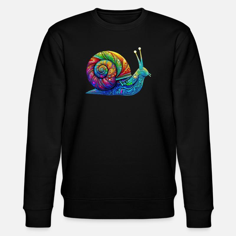 Snail - Stanley/Stella CHANGER Unisex Organic Sweatshirt - black