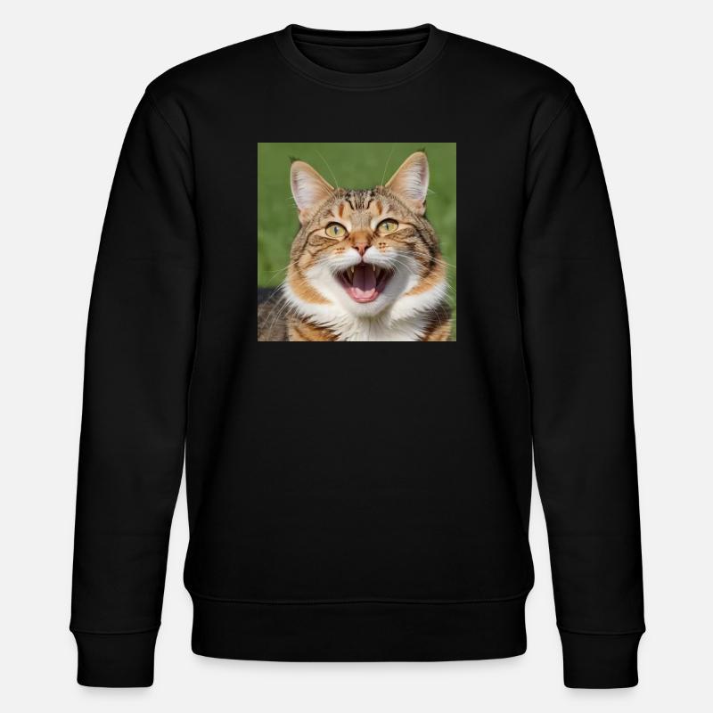 Katze - Stanley/Stella Unisex Bio-Sweatshirt CHANGER  - Schwarz