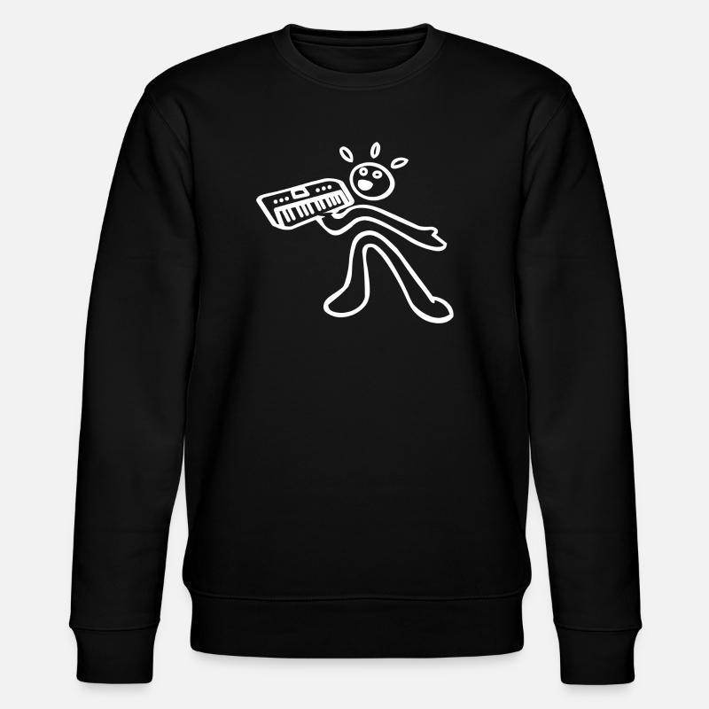 synth player - Stanley/Stella CHANGER Unisex Organic Sweatshirt - black