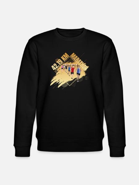 42 19 KM - Marathon - Stanley/Stella Unisex Bio-Sweatshirt CHANGER - Schwarz