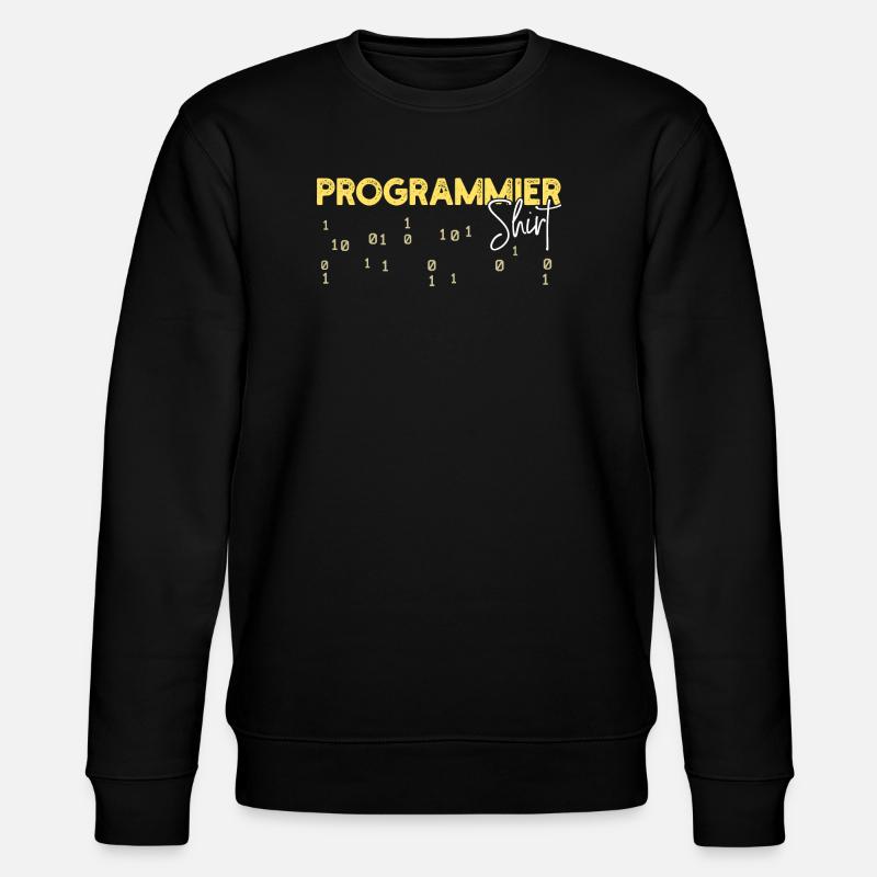 Developer Statement Coden Skripting Webentwickler - Stanley/Stella Unisex Bio-Sweatshirt CHANGER  - Schwarz