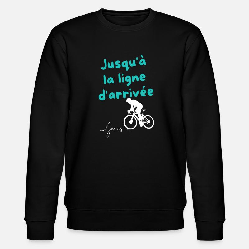 Persévérance Jusqu'à la Ligne d'Arrivée - Sweat bio CHANGER Stanley/Stella Unisexe - noir