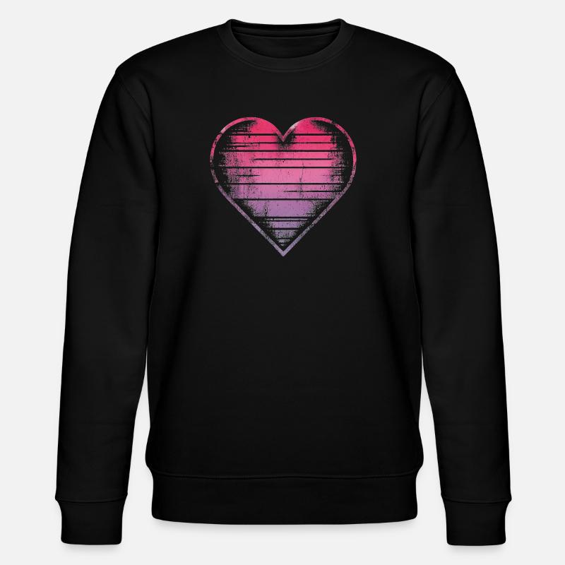 Conception de coeur aquarelle pastel - Sweat bio CHANGER Stanley/Stella Unisexe - noir
