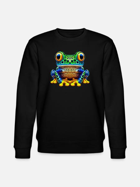 Frog - Stanley/Stella CHANGER Unisex Organic Sweatshirt - black