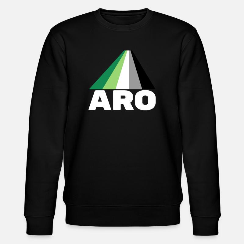 Aromanticism, aromantic, aro - Stanley/Stella CHANGER Unisex Organic Sweatshirt - black