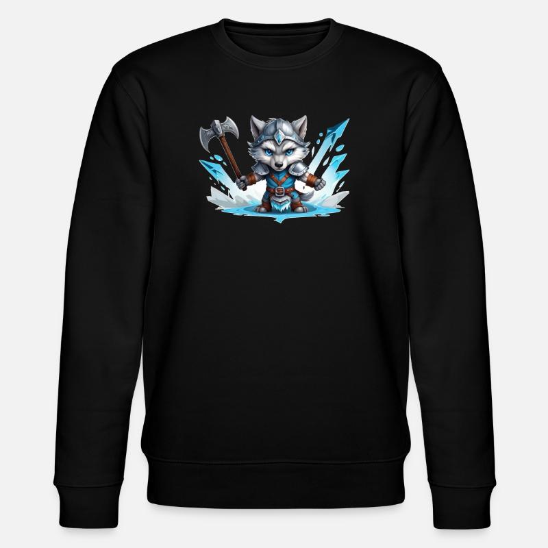 Guerrier loup viking - Sweat bio CHANGER Stanley/Stella Unisexe - noir