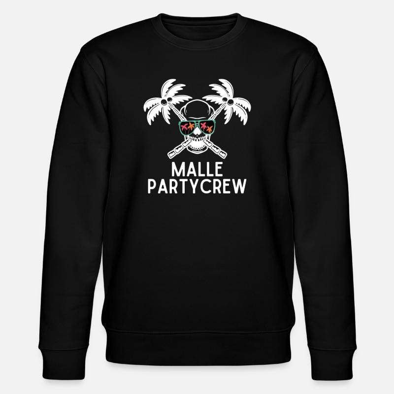 Malle Partycrew - Stanley/Stella Unisex Bio-Sweatshirt CHANGER - Schwarz