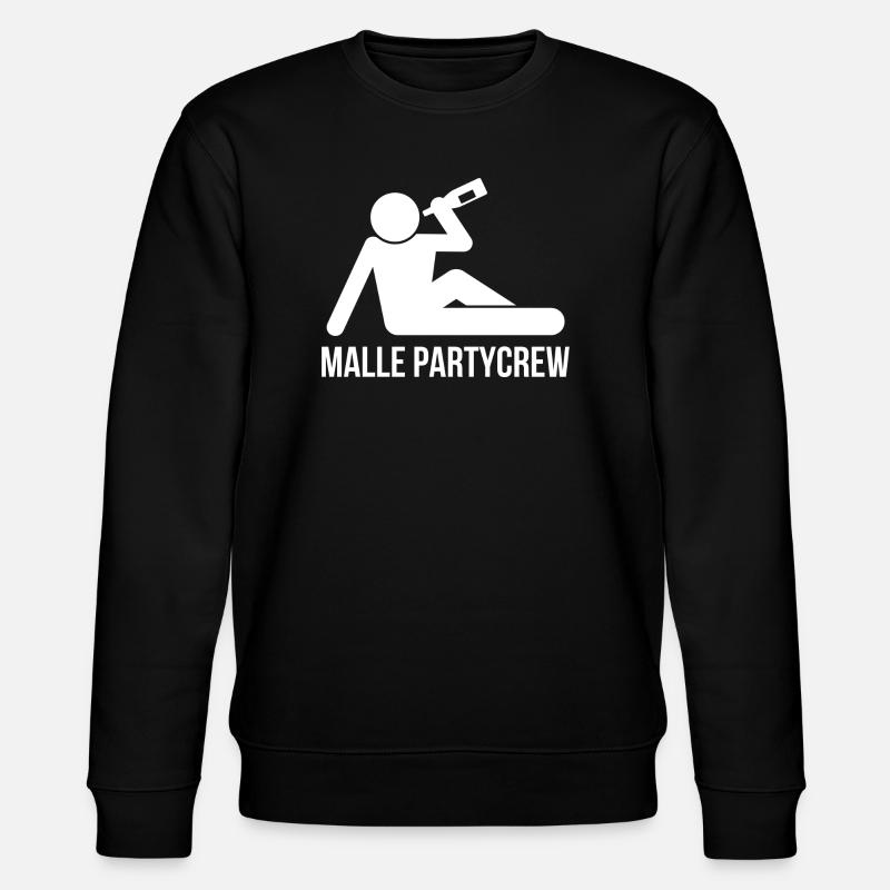 Malle Party Crew - Stanley/Stella CHANGER Unisex Organic Sweatshirt - black