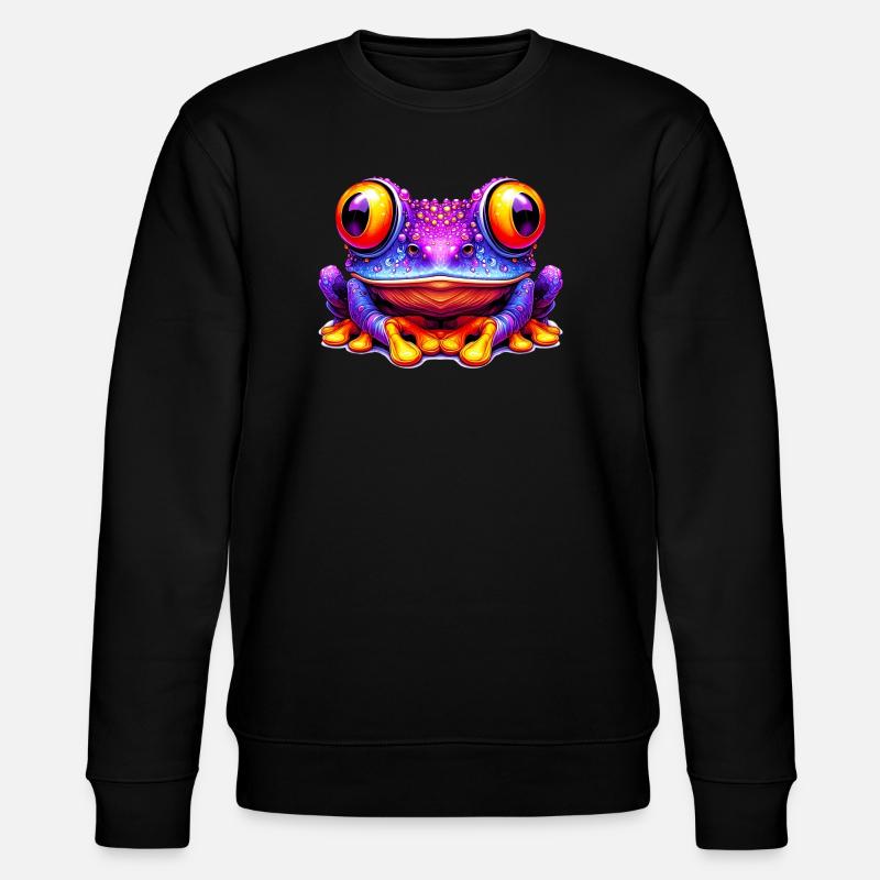 Frog - Stanley/Stella CHANGER Unisex Organic Sweatshirt - black