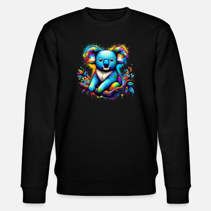 Koala - Stanley/Stella Unisex Bio-Sweatshirt CHANGER - Schwarz