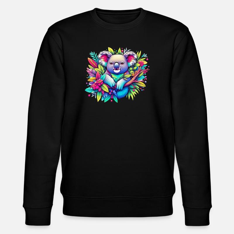 Koala - Stanley/Stella Unisex Bio-Sweatshirt CHANGER  - Schwarz