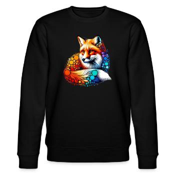 Fuchs - Stanley/Stella Unisex Bio-Sweatshirt CHANGER  - Schwarz - Vorne - Nik (191cm) & Marisol (170cm)