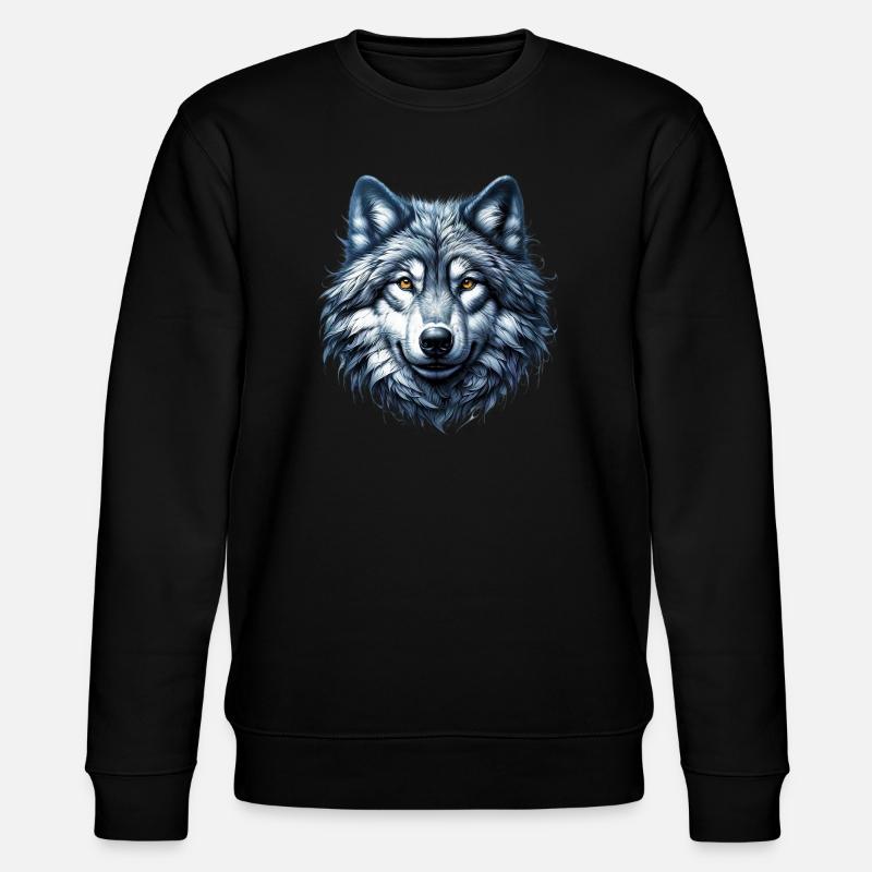 Wolf - Stanley/Stella CHANGER Unisex Organic Sweatshirt - black