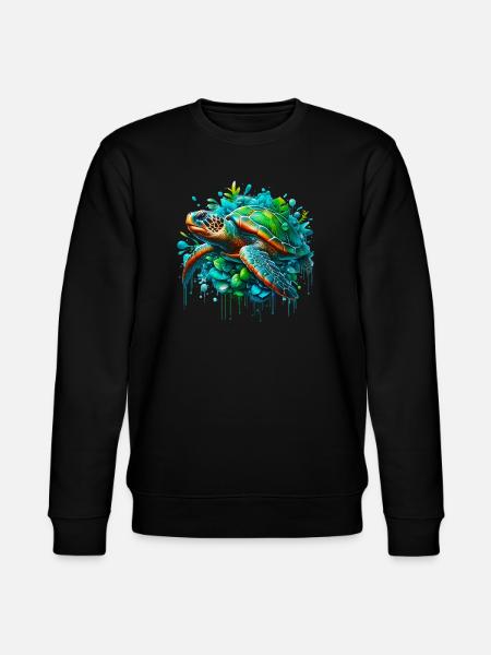 Turtle - Stanley/Stella CHANGER Unisex Organic Sweatshirt - black