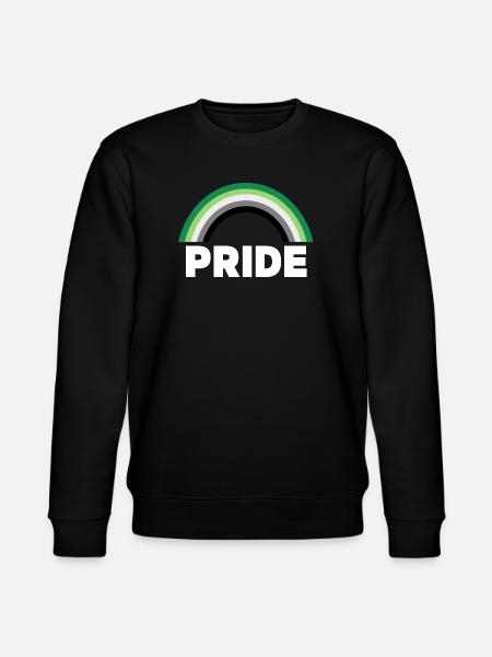 Aromantic Pride - Stanley/Stella CHANGER Unisex Organic Sweatshirt - black
