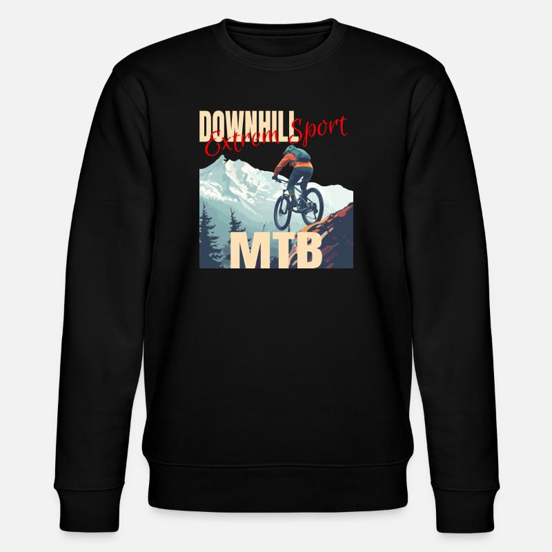 Downhill - Extrem Sport - Stanley/Stella Unisex Bio-Sweatshirt CHANGER  - Schwarz