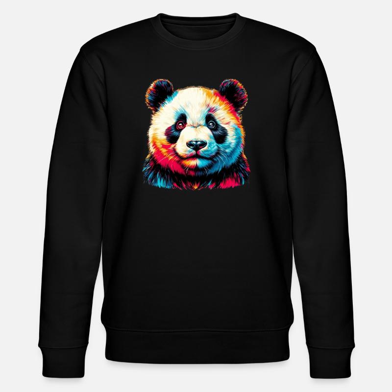 Panda - Sweat bio CHANGER Stanley/Stella Unisexe - noir