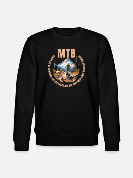 Epische Abfahrt - Mountainbike - Stanley/Stella Unisex Bio-Sweatshirt CHANGER - Schwarz