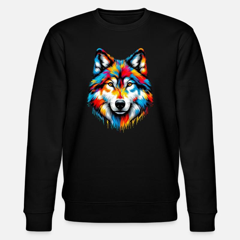 Loup - Sweat bio CHANGER Stanley/Stella Unisexe - noir