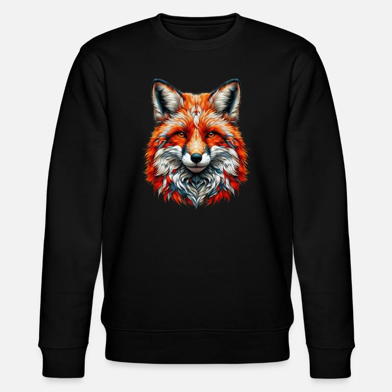Fuchs - Stanley/Stella Unisex Bio-Sweatshirt CHANGER  - Schwarz